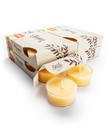 Caramel Apple Cider Tealight Candles 24-Pack