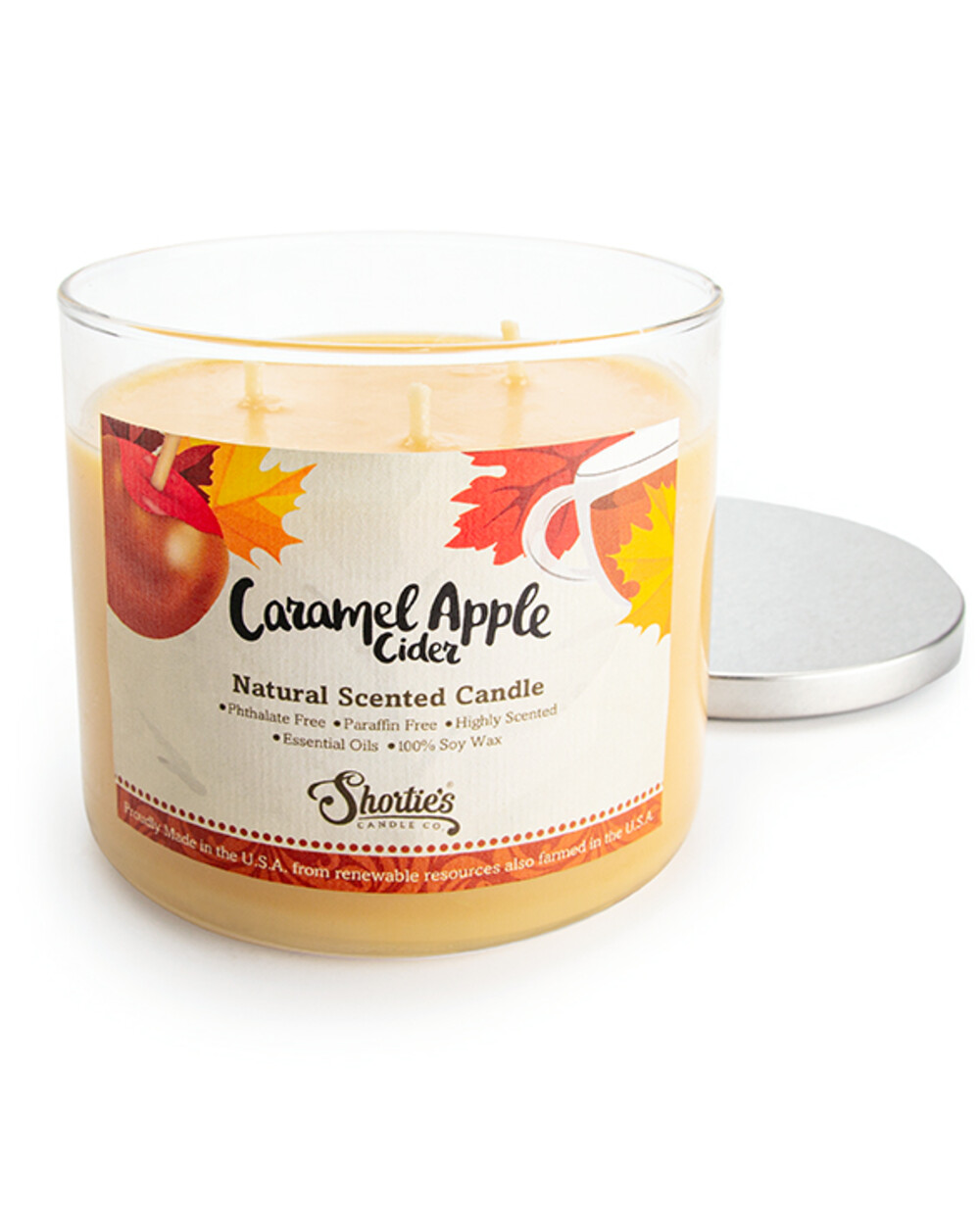 Apple Wax Melts Variety Pack - Apple Harvest, Caramel Apple, Apple Afternoon - Highly Scented + Natural Oils - Shortie's Candle Company, Size: 9 oz.