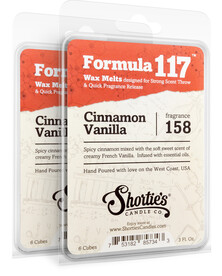 Cinnamon Vanilla Wax Melts 2 Pack - Formula 117