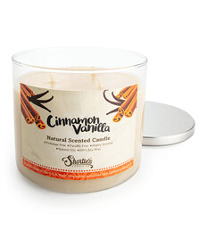 Natural Cinnamon Vanilla 3 Wick Candle