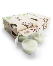Eucalyptus Leaf Tealight Candles 24-Pack