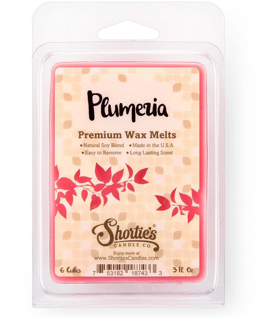Plumeria Wax Melts New Wax Blend Shortie's Candle Company