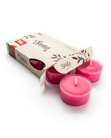 Rose Petals Tealight Candles 6-Pack