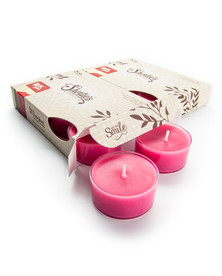 Rose Petals Tealight Candles 12-Pack