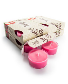 Rose Petals Tealight Candles 24-Pack