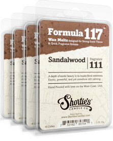 Sandalwood Wax Melts 4 Pack - Formula 117