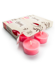 Stargazer Lily Tealight Candles 12-Pack