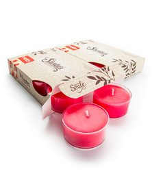 Sugarplum Cranberry Tealight Candles 12-Pack