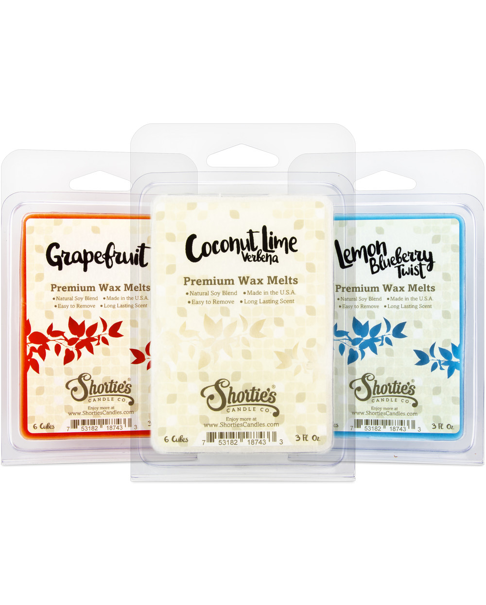 Fruit & Berry Wax Melts Variety Pack New Wax Blend Shortie's Candle