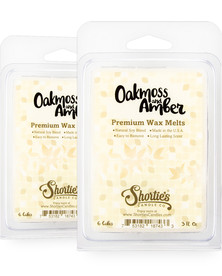 Oakmoss & Amber Wax Melts 2 Pack - New Wax Blend