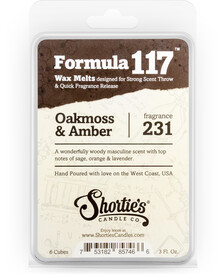 Oakmoss & Amber Wax Melts  - Formula 117