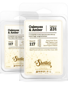 Oakmoss & Amber Wax Melts 2 Pack - Formula 117