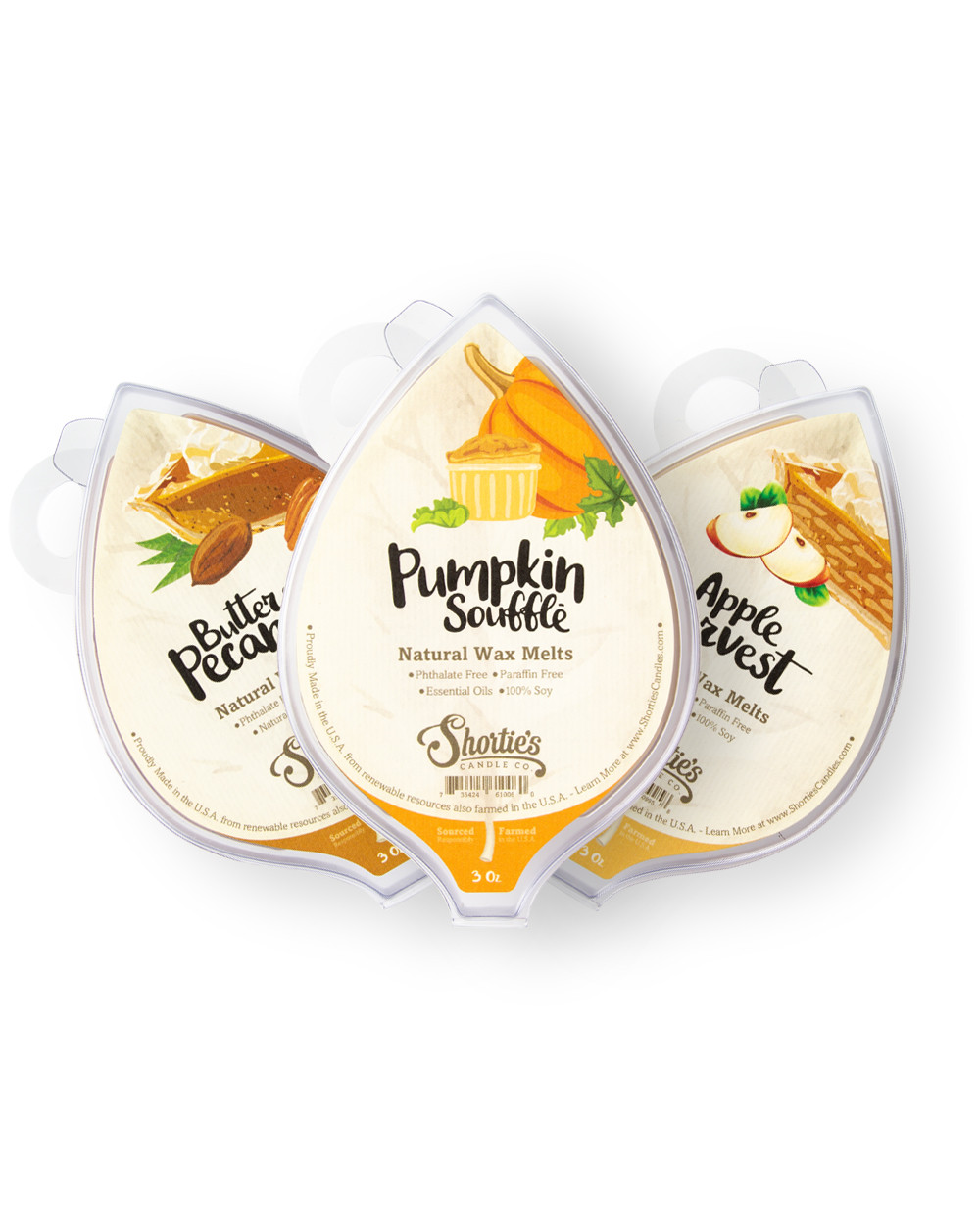 Halloween - Pumpkin Pie Scented Wax Melt Cubes - 1 Pack - 2 Ounces - 6 Cubes