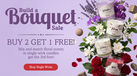 Build a Bouquet - Buy 2 Get 1 FREE Floral Single Wicks